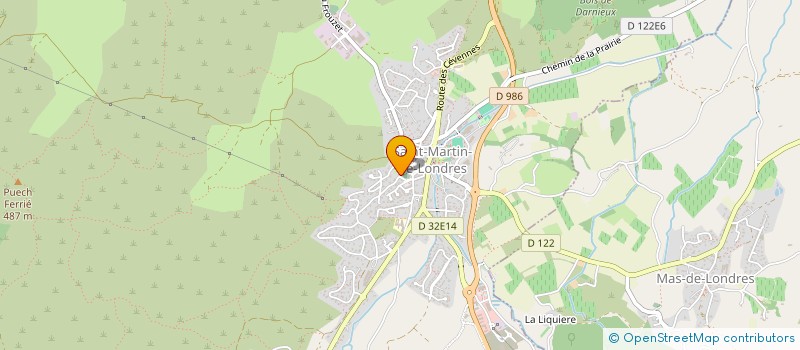 localisation de l'entreprise MADAME BRIGITTE RANSINANGUE  SAINT-MARTIN-DE-LONDRES