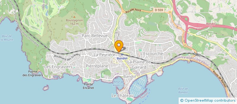 localisation de l'entreprise MADAME BRIGITTE REBUFFAT  BANDOL