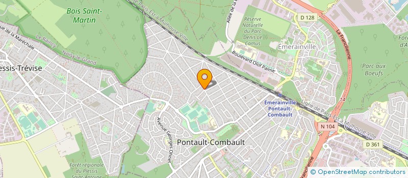 localisation de l'entreprise MADAME BRIGITTE REINE SEBAOUN à PONTAULT-COMBAULT