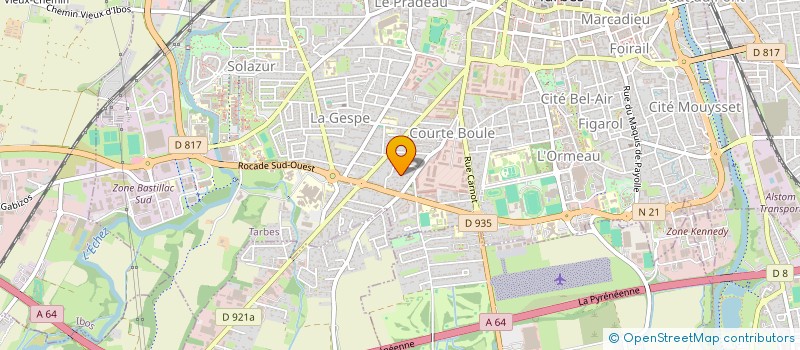 localisation de l'entreprise MADAME BRIGITTE REIXELO  TARBES