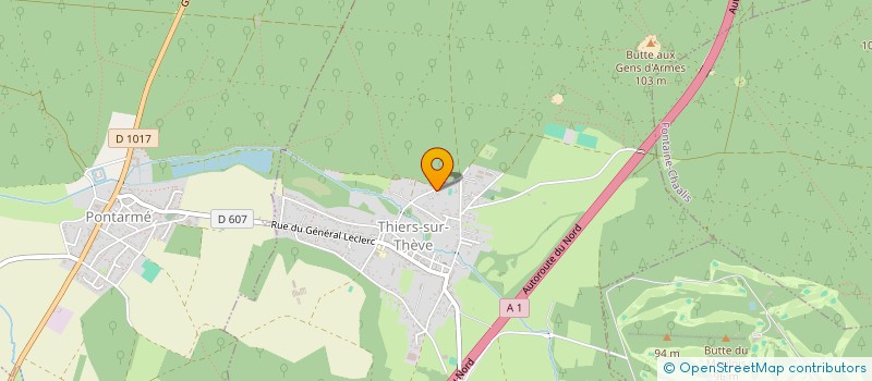 localisation de l'entreprise MADAME BRIGITTE RENOUARD  THIERS SUR THEVE