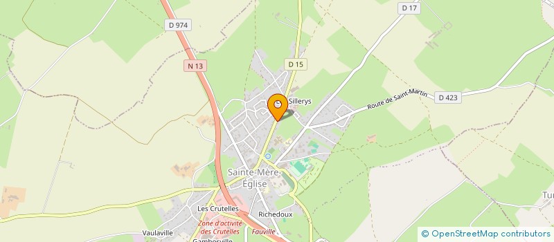 localisation de l'entreprise MADAME BRIGITTE RENOUF  SAINTE-MERE-EGLISE