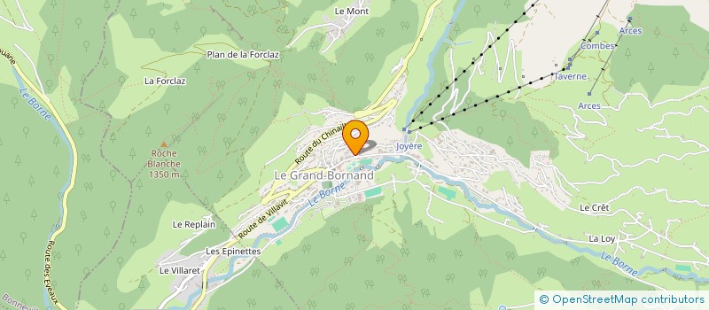 localisation de l'entreprise MADAME BRIGITTE RIGAUD  LE GRAND-BORNAND