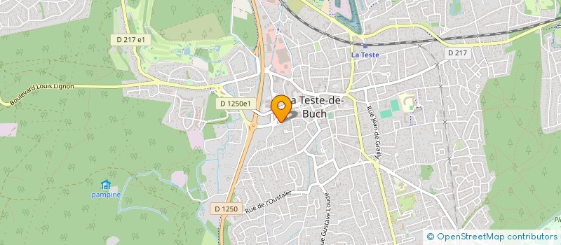 localisation de l'entreprise MADAME BRIGITTE RIVASSEAU à LA TESTE-DE-BUCH