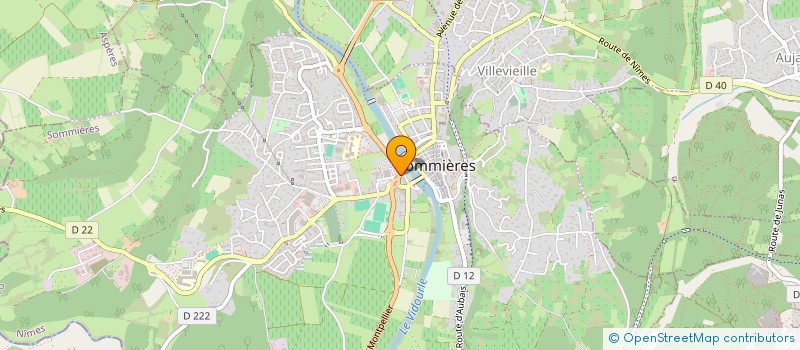 localisation de l'entreprise MADAME BRIGITTE RIVET à SOMMIERES
