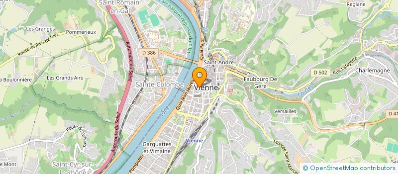 localisation de l'entreprise MADAME BRIGITTE RIVOIRE à VIENNE