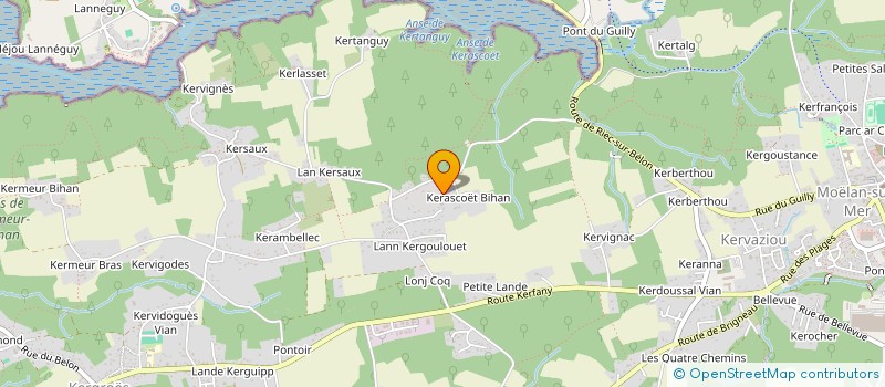 localisation de l'entreprise MADAME BRIGITTE ROBERT  MOELAN SUR MER