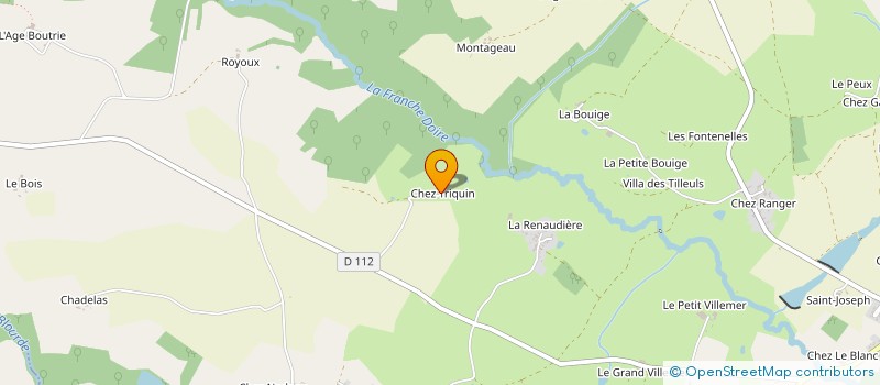 localisation de l'entreprise MADAME BRIGITTE RONDEAU  ADRIERS