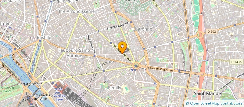 localisation de l'entreprise MADAME BRIGITTE ROUJOL  PARIS