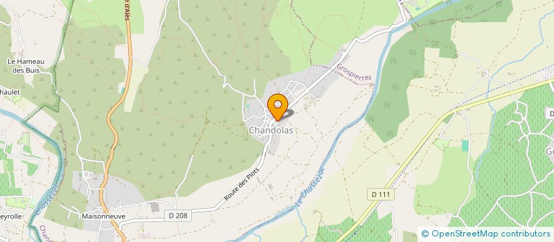 localisation de l'entreprise MADAME BRIGITTE ROUSSET  CHANDOLAS