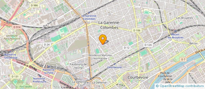 localisation de l'entreprise MADAME BRIGITTE ROY à COURBEVOIE