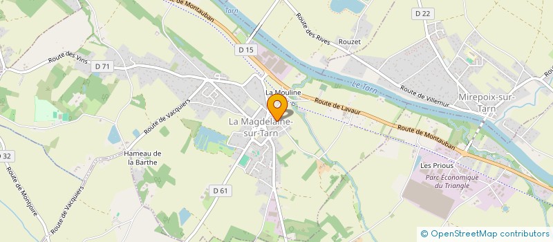 localisation de l'entreprise MADAME BRIGITTE RUIZ  LA MAGDELAINE-SUR-TARN