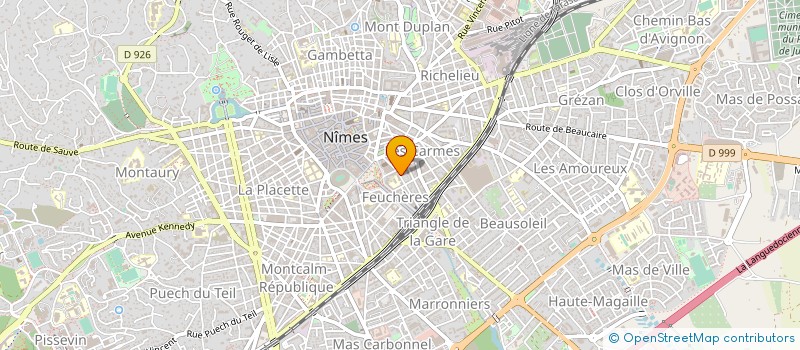 localisation de l'entreprise MADAME BRIGITTE RUSCASSIER  NIMES