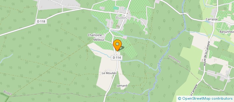 localisation de l'entreprise MADAME BRIGITTE SAINT-MARC  BUDOS