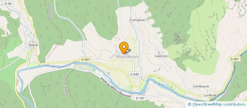 localisation de l'entreprise MADAME BRIGITTE SALADIN  MOSTUEJOULS