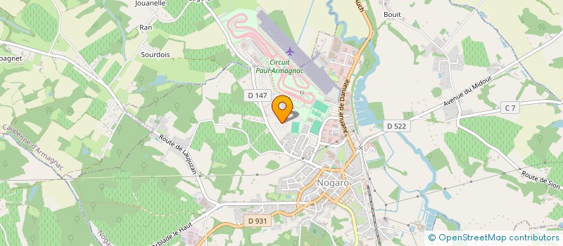 localisation de l'entreprise MADAME BRIGITTE SALAUN  NOGARO