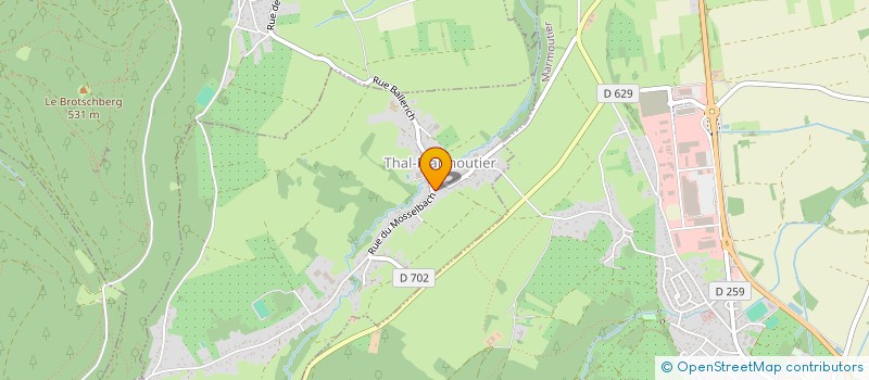 localisation de l'entreprise MADAME BRIGITTE SALI  THAL-MARMOUTIER