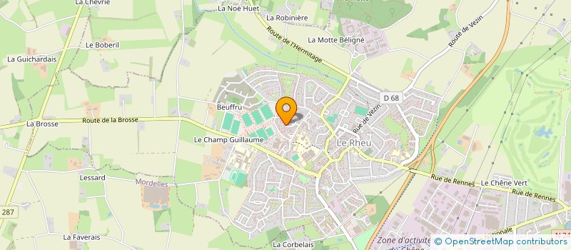 localisation de l'entreprise MADAME BRIGITTE SANCHEZ  LE RHEU