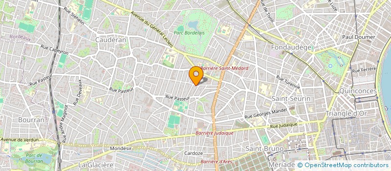 localisation de l'entreprise MADAME BRIGITTE SAUFRIGNON  LE BOUSCAT