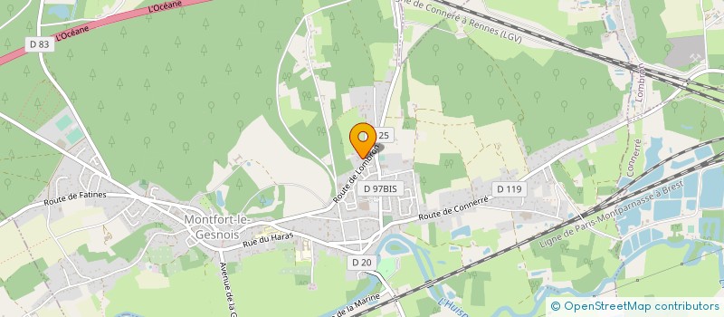 localisation de l'entreprise MADAME BRIGITTE SAUVAGE  LOMBRON