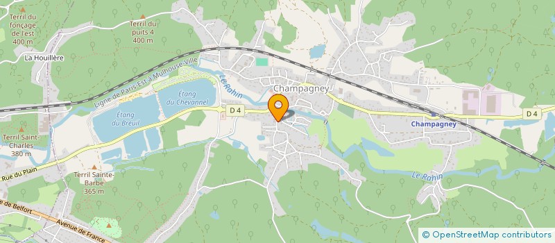 localisation de l'entreprise MADAME BRIGITTE SCHELCHER  CHAMPAGNEY