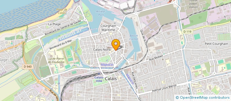 localisation de l'entreprise MADAME BRIGITTE SCHERER  CALAIS