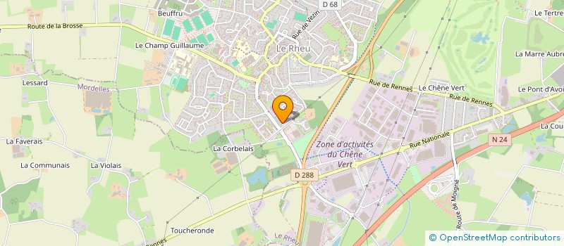 localisation de l'entreprise MADAME BRIGITTE SCHMITT  LE RHEU