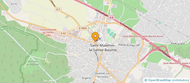 localisation de l'entreprise MADAME BRIGITTE SEINGIER à SAINT-MAXIMIN-LA-SAINTE-BAUME