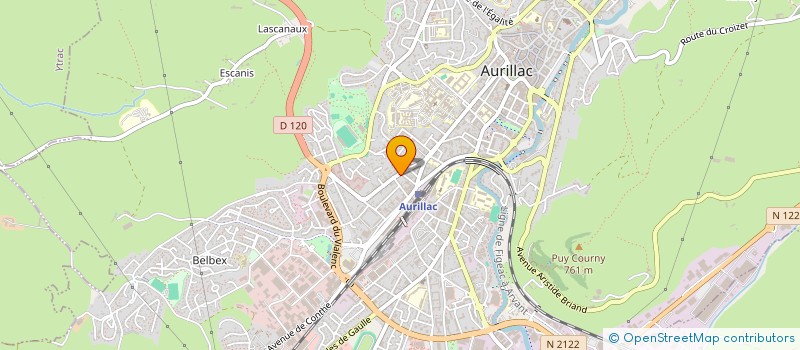 localisation de l'entreprise MADAME BRIGITTE SELINGE à AURILLAC
