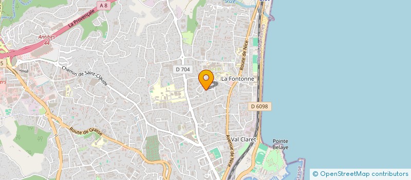 localisation de l'entreprise MADAME BRIGITTE SENECAT à ANTIBES