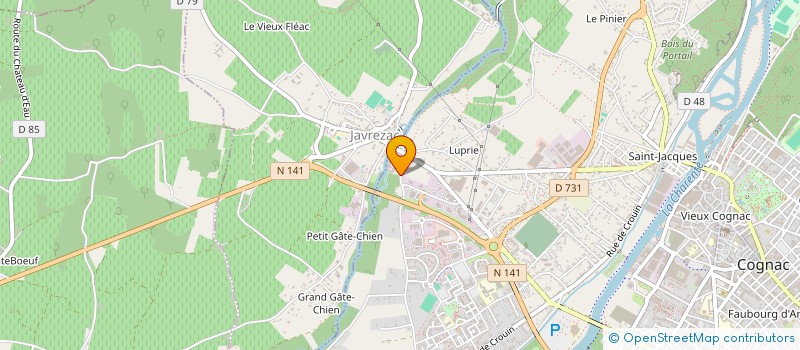 localisation de l'entreprise MADAME BRIGITTE SENECAT à COGNAC
