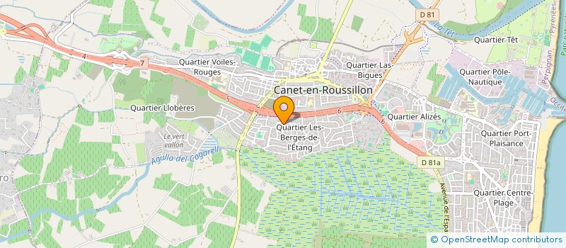 localisation de l'entreprise MADAME BRIGITTE SERVERA  CANET-EN-ROUSSILLON