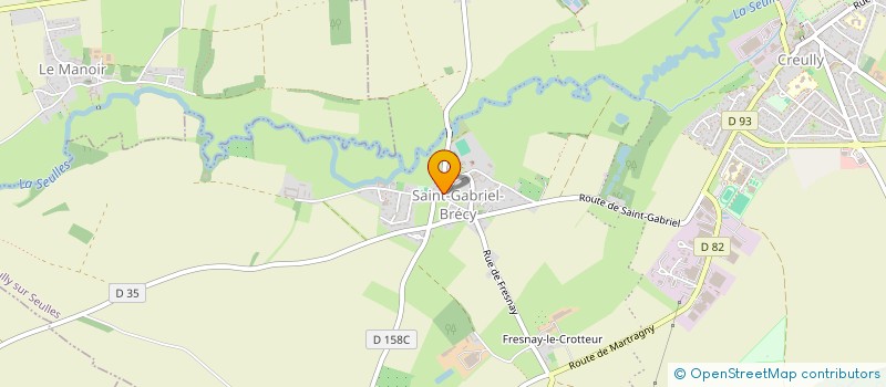 localisation de l'entreprise MADAME BRIGITTE SERVIGNAT  CREULLY SUR SEULLES