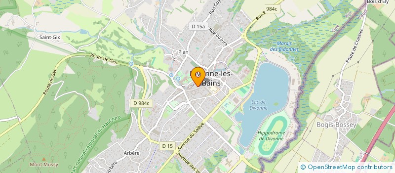 localisation de l'entreprise MADAME BRIGITTE SERVY  DIVONNE-LES-BAINS