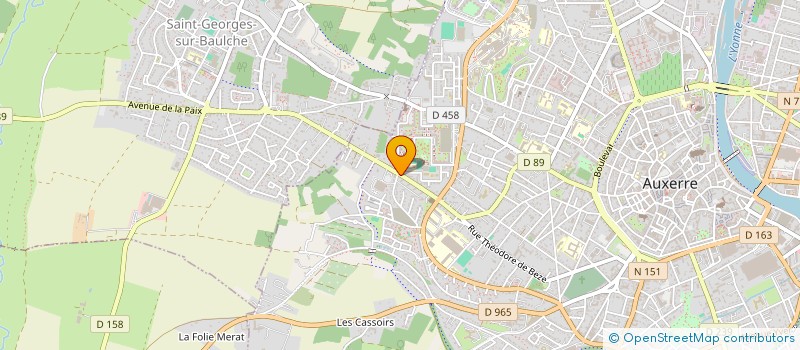 localisation de l'entreprise MADAME BRIGITTE SEUSSE à AUXERRE
