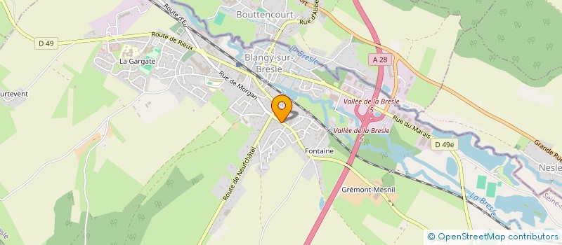 localisation de l'entreprise MADAME BRIGITTE SEVELIN  BLANGY-SUR-BRESLE