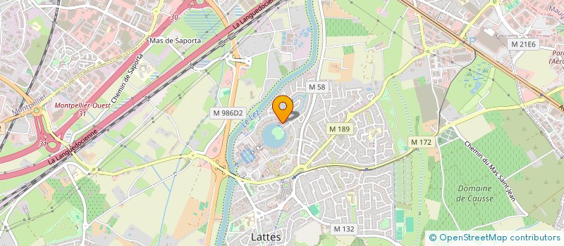 localisation de l'entreprise MADAME BRIGITTE SEYSSAUD  LATTES