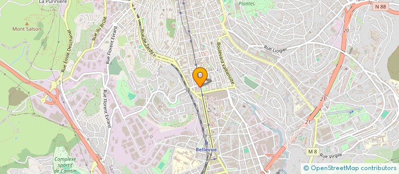 localisation de l'entreprise MADAME BRIGITTE SIJORBERT  SAINT-ETIENNE