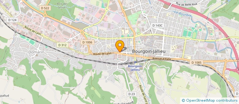 localisation de l'entreprise MADAME BRIGITTE SILVIN  BOURGOIN-JALLIEU