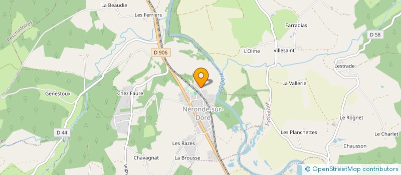 localisation de l'entreprise MADAME BRIGITTE SIMONDET  NERONDE-SUR-DORE