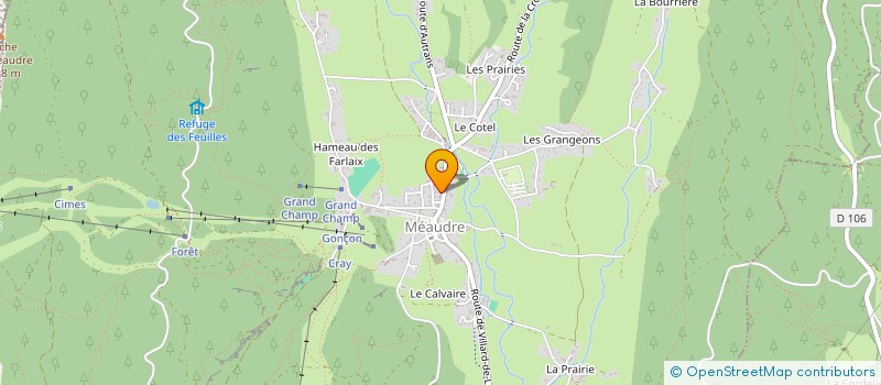 localisation de l'entreprise MADAME BRIGITTE SIMONEAU  AUTRANS-MEAUDRE EN VERCORS