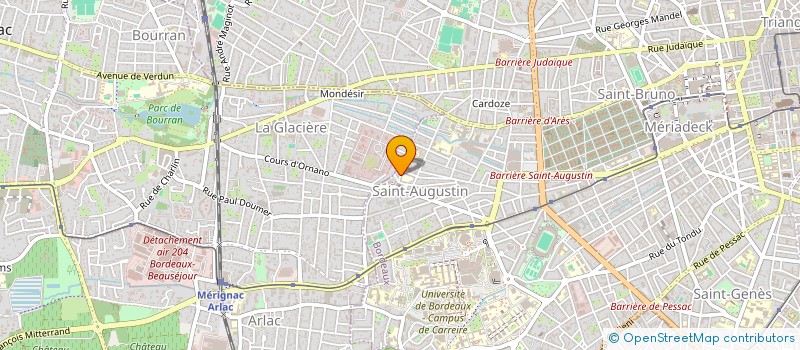 localisation de l'entreprise MADAME BRIGITTE SIRET  BORDEAUX