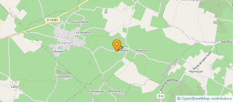 localisation de l'entreprise MADAME BRIGITTE SOUCADAUCH  BLAIGNAN-PRIGNAC