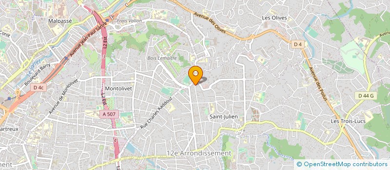 localisation de l'entreprise MADAME BRIGITTE STORR à MARSEILLE