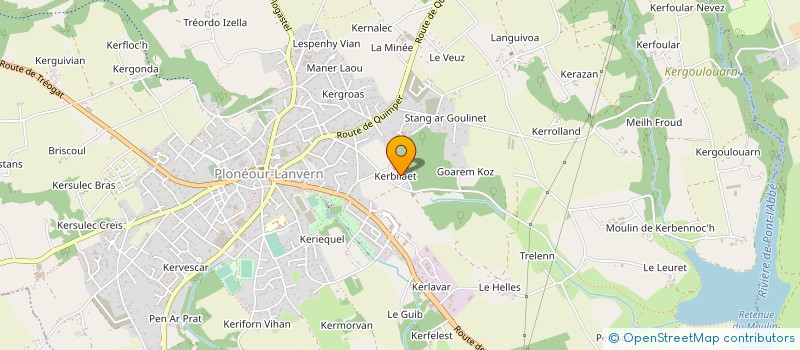 localisation de l'entreprise MADAME BRIGITTE TANNEAU  PLONEOUR-LANVERN