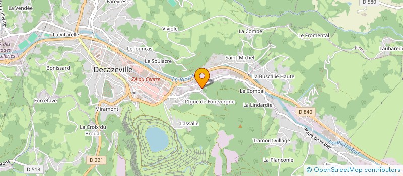 localisation de l'entreprise MADAME BRIGITTE THERESE DI FRANZA  DECAZEVILLE