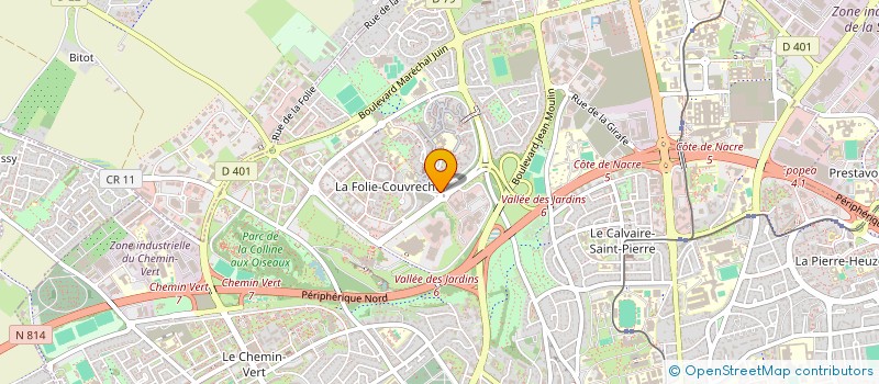 localisation de l'entreprise MADAME BRIGITTE THOMAS  CAEN