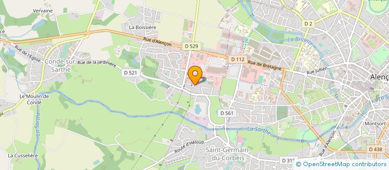 localisation de l'entreprise MADAME BRIGITTE THUILLIER à CONDE-SUR-SARTHE