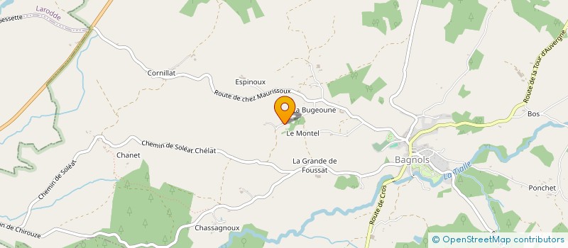 localisation de l'entreprise MADAME BRIGITTE TISSANDIER à TREMOUILLE-SAINT-LOUP
