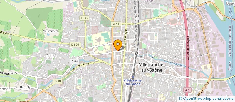 localisation de l'entreprise MADAME BRIGITTE TISSIER à VILLEFRANCHE-SUR-SAONE